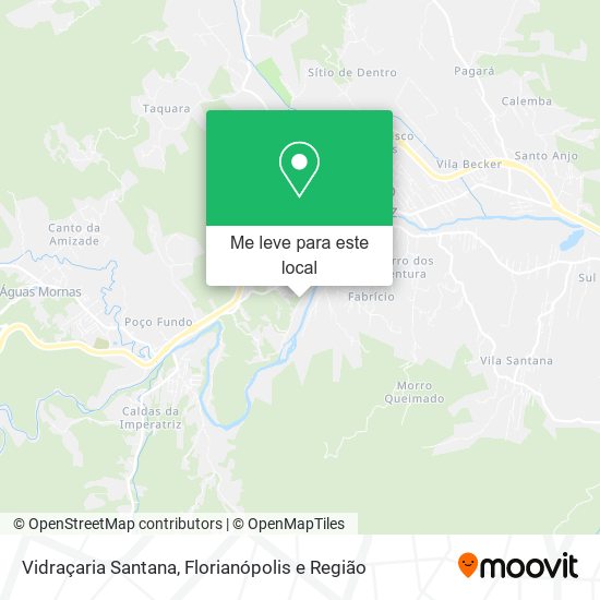 Vidraçaria Santana mapa