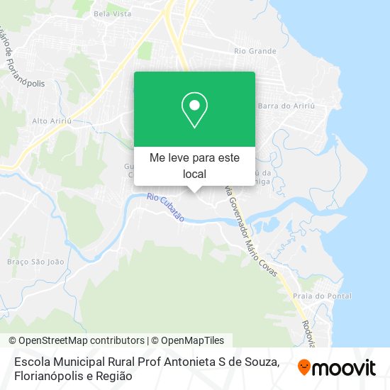 Escola Municipal Rural Prof Antonieta S de Souza mapa