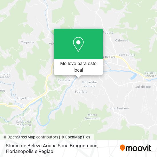 Studio de Beleza Ariana Sima Bruggemann mapa