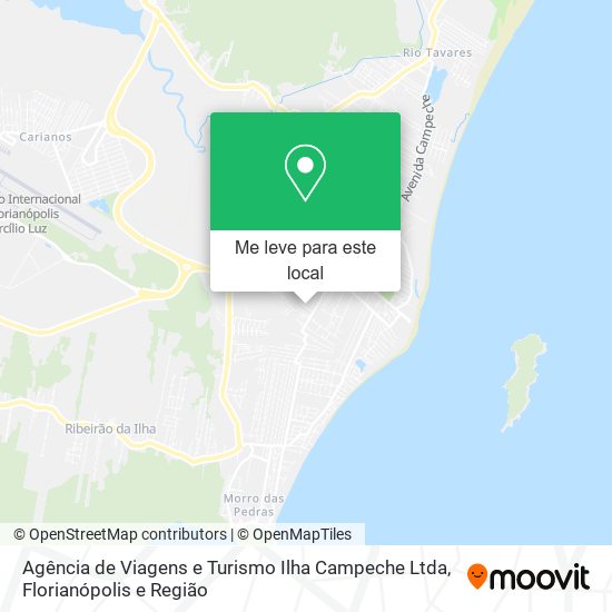 Agência de Viagens e Turismo Ilha Campeche Ltda mapa