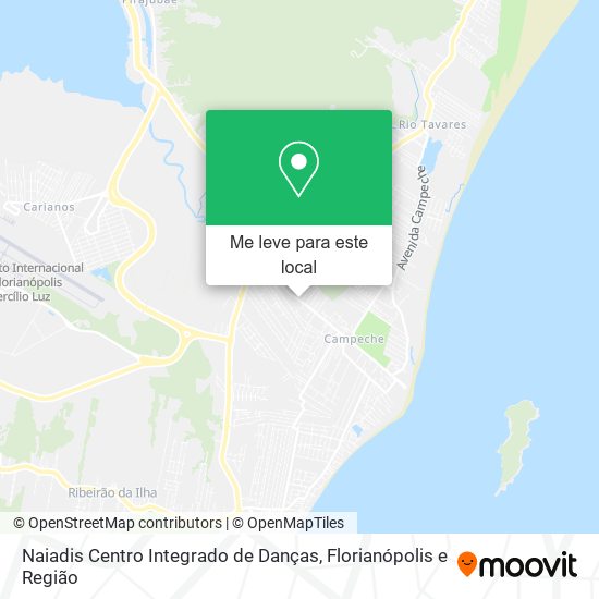 Naiadis Centro Integrado de Danças mapa