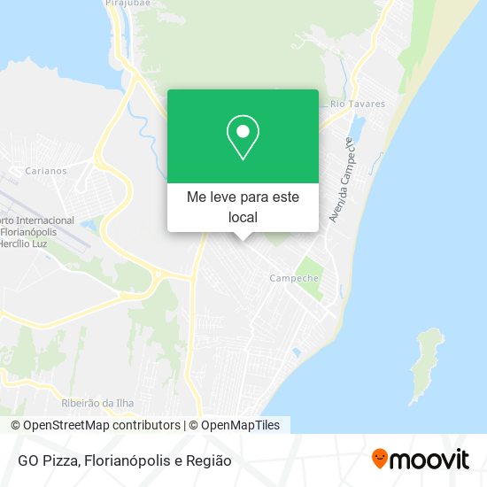 GO Pizza mapa