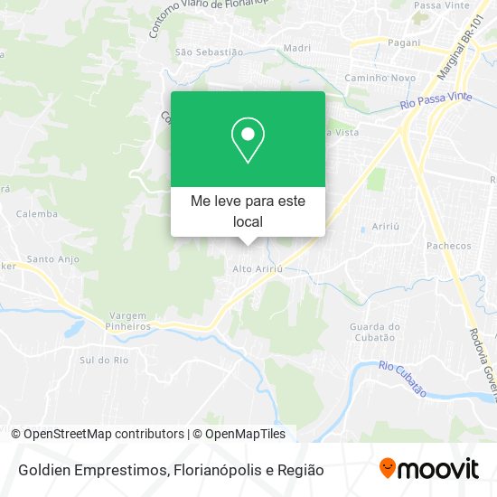 Goldien Emprestimos mapa