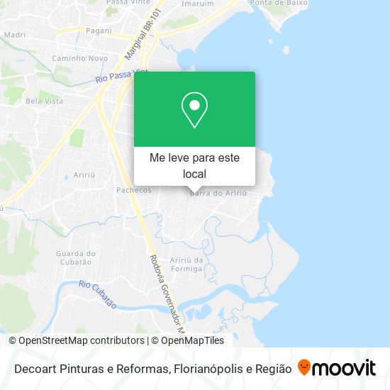 Decoart Pinturas e Reformas mapa