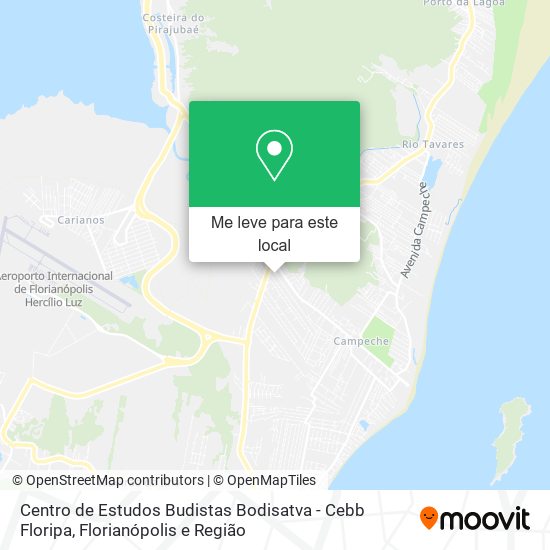 Centro de Estudos Budistas Bodisatva - Cebb Floripa mapa