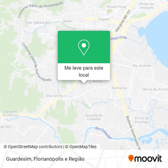 Guardesim mapa