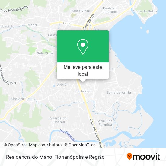 Residencia do Mano mapa