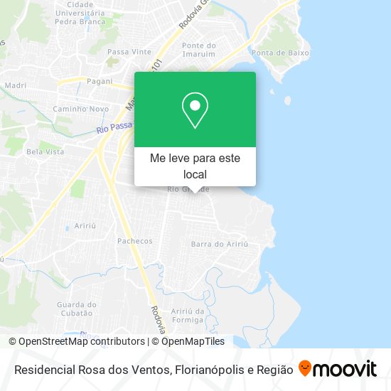 Residencial Rosa dos Ventos mapa