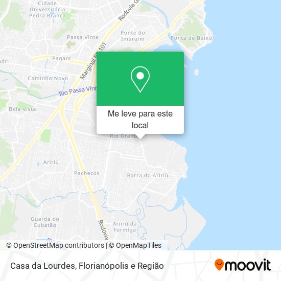 Casa da Lourdes mapa