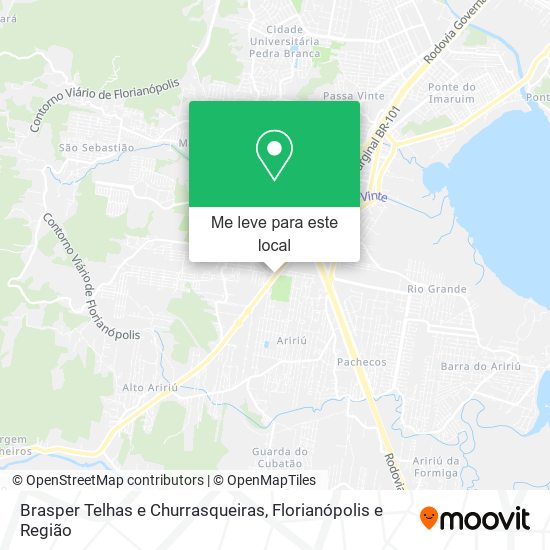 Brasper Telhas e Churrasqueiras mapa