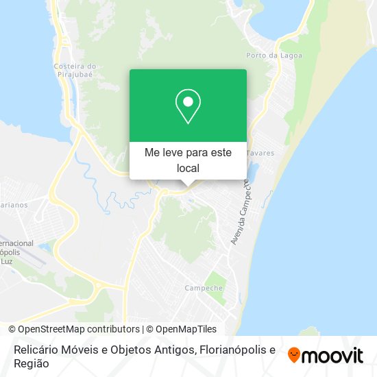 Relicário Móveis e Objetos Antigos mapa