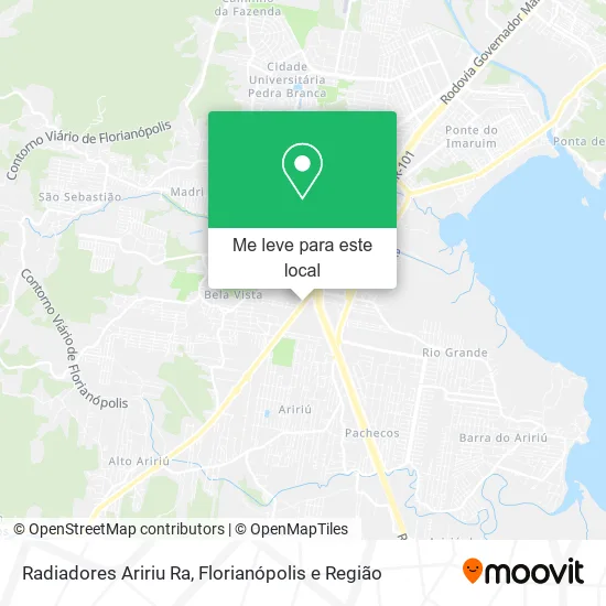 Radiadores Aririu Ra mapa