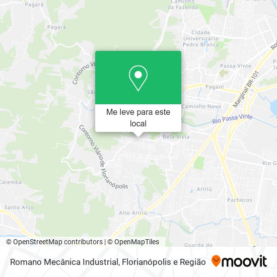 Romano Mecânica Industrial mapa