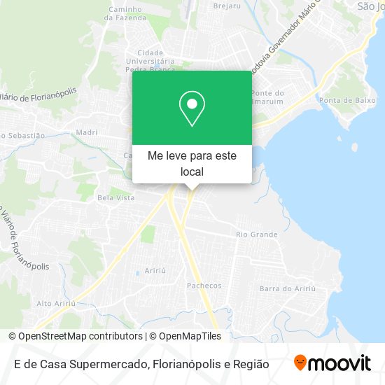 E de Casa Supermercado mapa