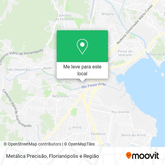 Metálica Precisão mapa