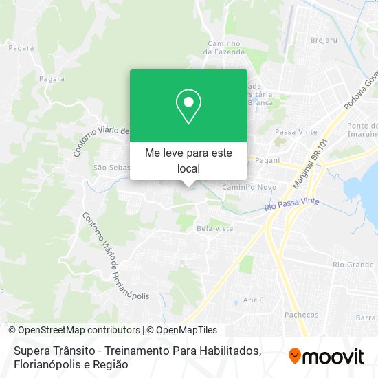 Supera Trânsito - Treinamento Para Habilitados mapa