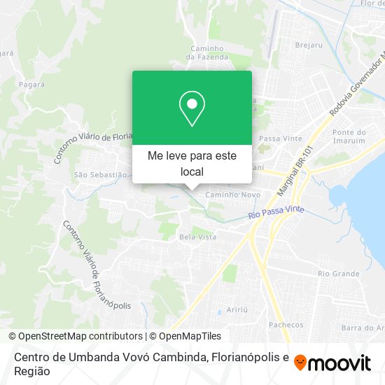Centro de Umbanda Vovó Cambinda mapa