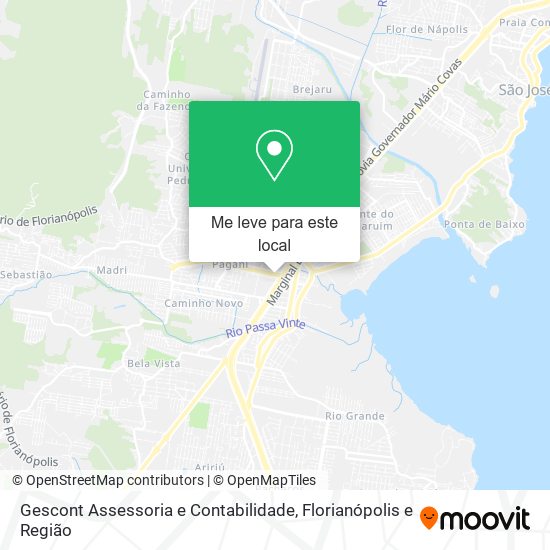 Gescont Assessoria e Contabilidade mapa