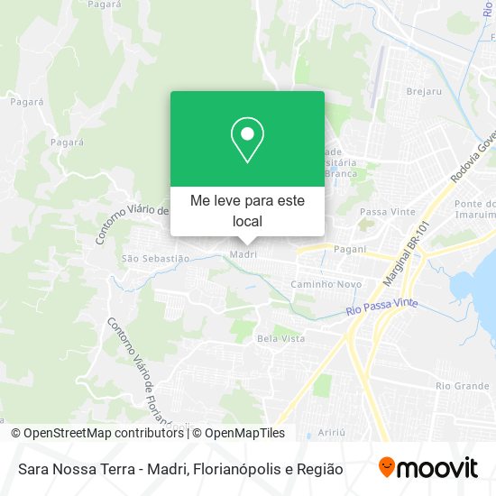 Sara Nossa Terra - Madri mapa