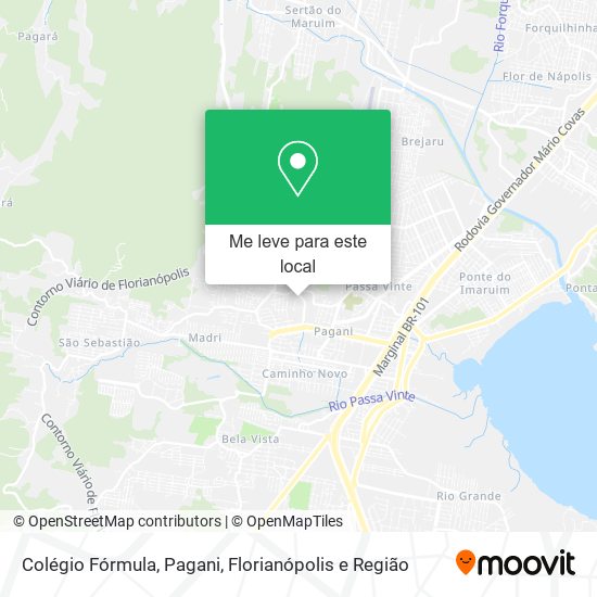 Colégio Fórmula, Pagani mapa