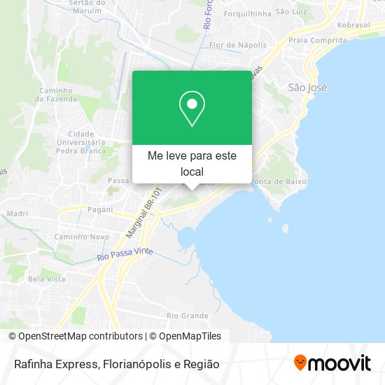 Rafinha Express mapa