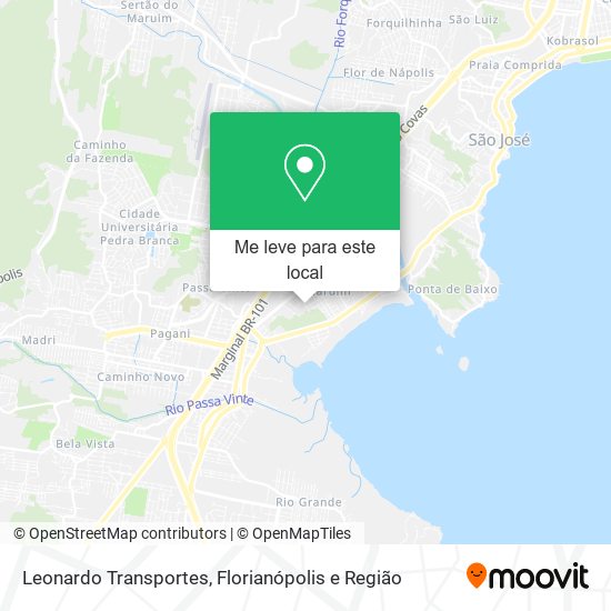 Leonardo Transportes mapa