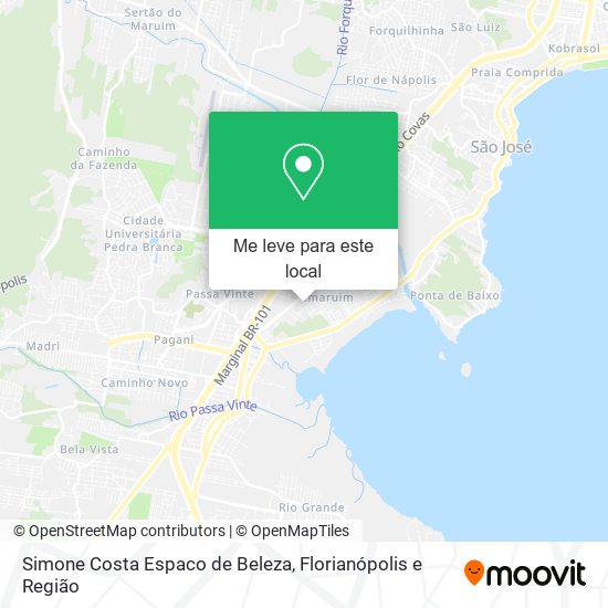 Simone Costa Espaco de Beleza mapa