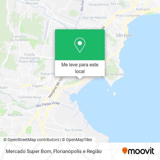 Mercado Super Bom mapa
