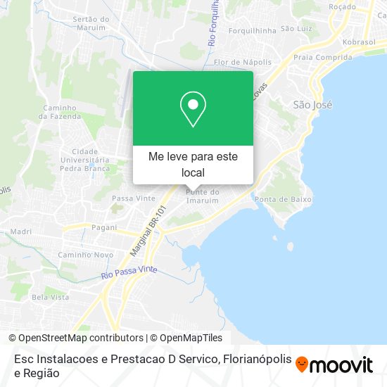 Esc Instalacoes e Prestacao D Servico mapa