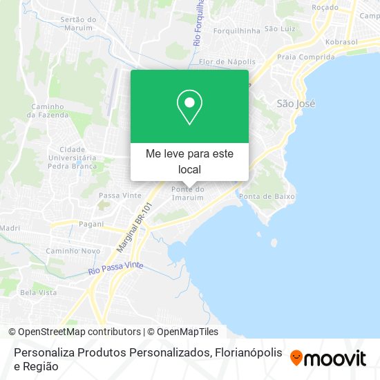 Personaliza Produtos Personalizados mapa