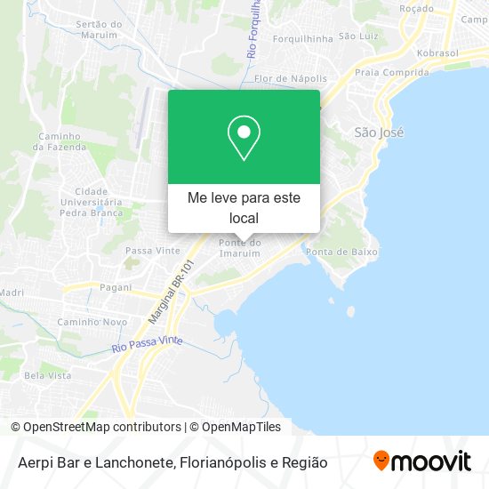 Aerpi Bar e Lanchonete mapa