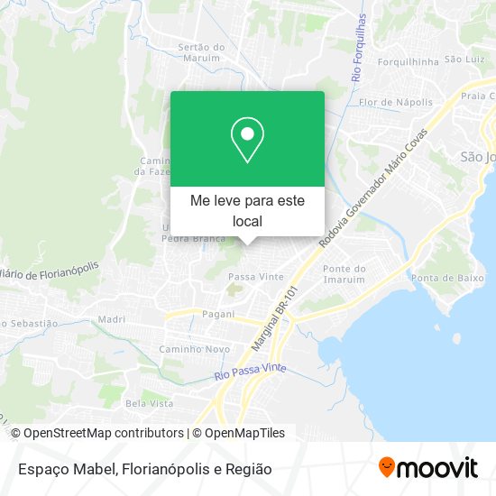 Espaço Mabel mapa