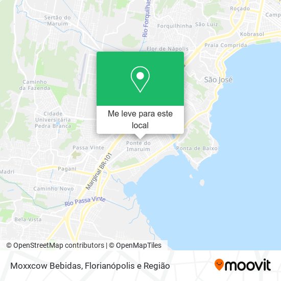 Moxxcow Bebidas mapa
