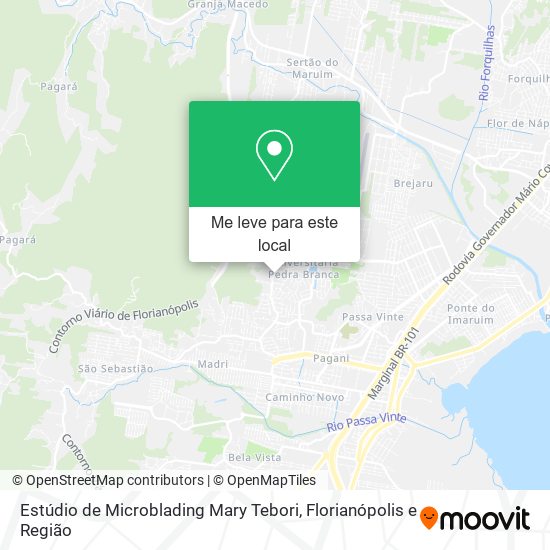 Estúdio de Microblading Mary Tebori mapa