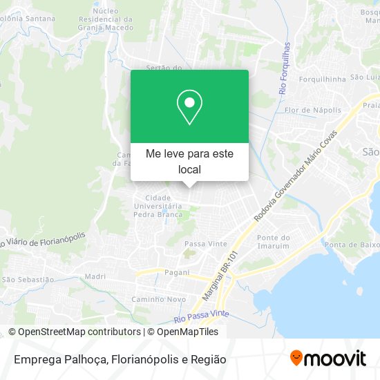 Emprega Palhoça mapa