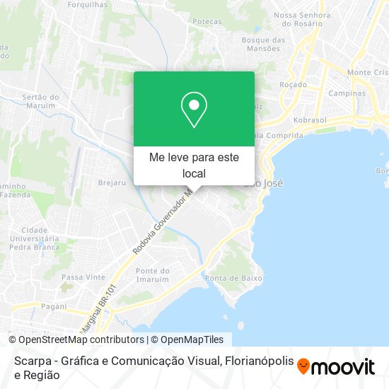 Scarpa - Gráfica e Comunicação Visual mapa