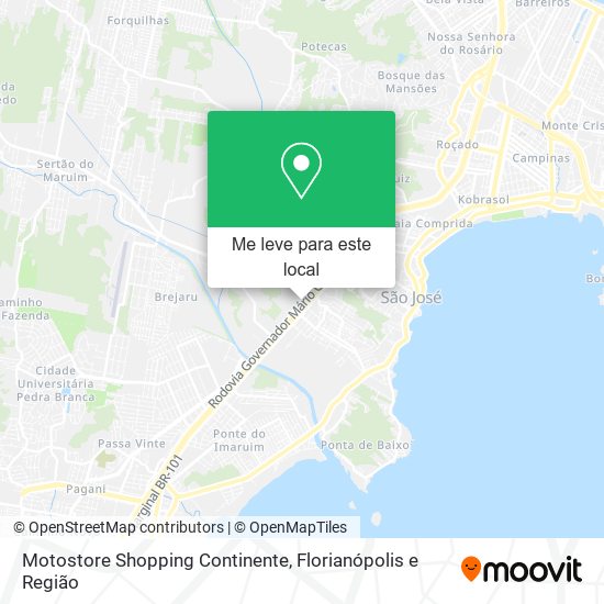 Motostore Shopping Continente mapa