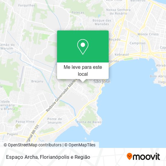 Espaço Archa mapa