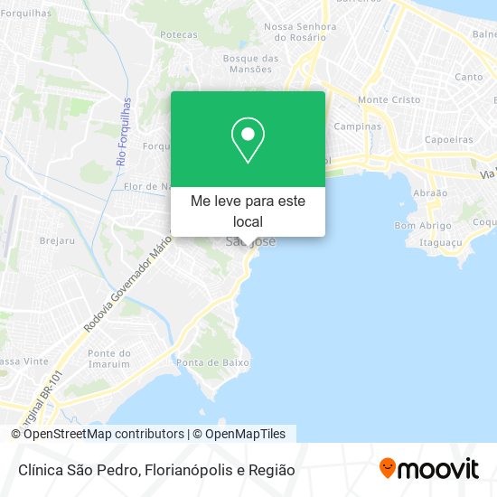 Clínica São Pedro mapa