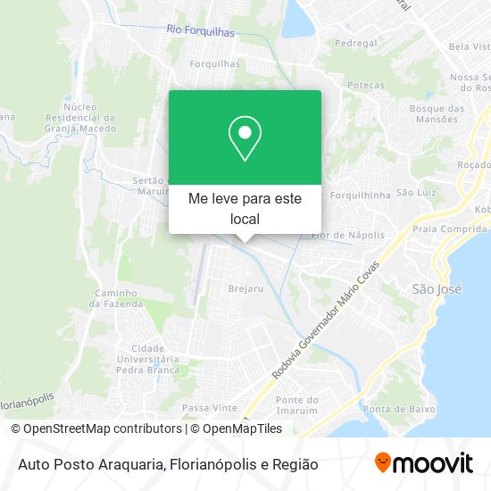 Auto Posto Araquaria mapa