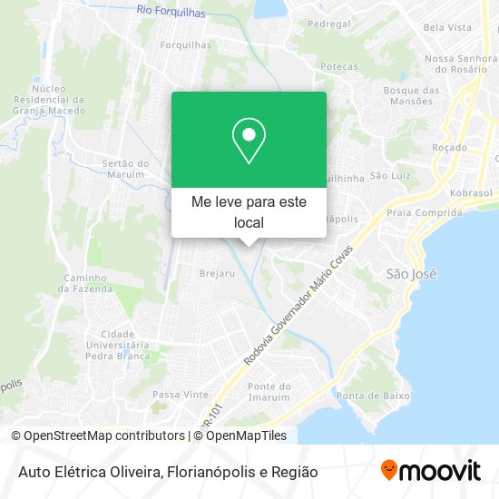 Auto Elétrica Oliveira mapa