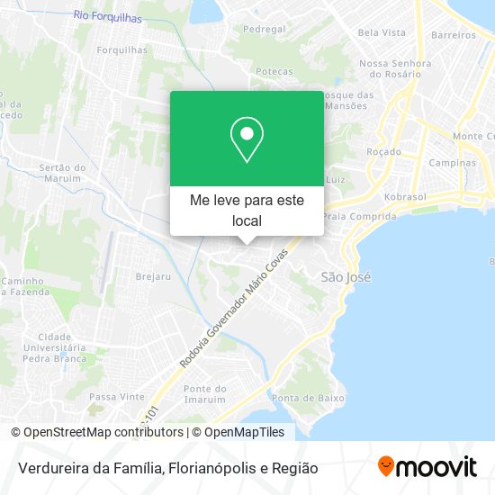 Verdureira da Família mapa