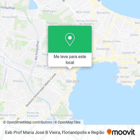 Eeb Prof Maria José B Vieira mapa