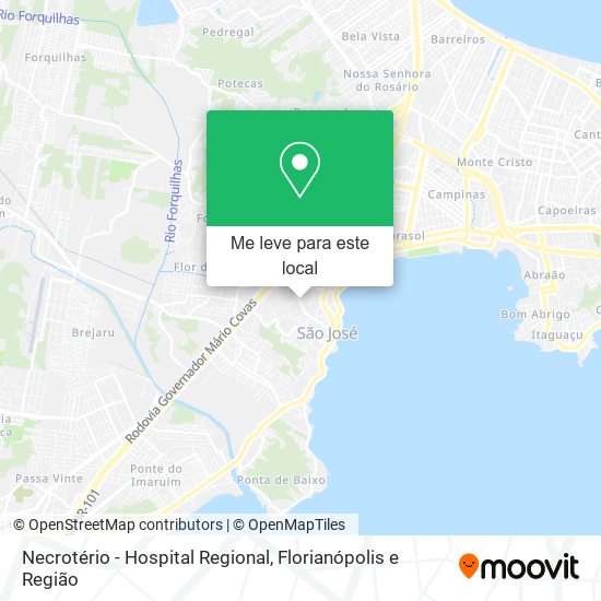 Necrotério - Hospital Regional mapa