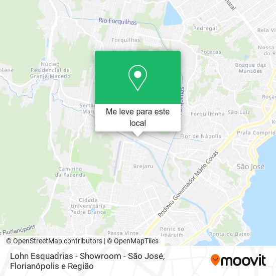 Lohn Esquadrias - Showroom - São José mapa