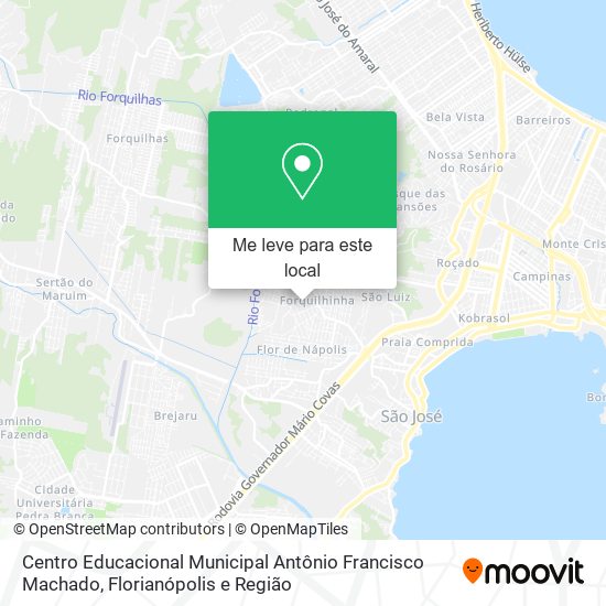 Centro Educacional Municipal Antônio Francisco Machado mapa