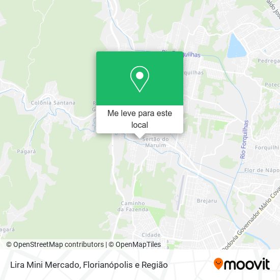 Lira Mini Mercado mapa
