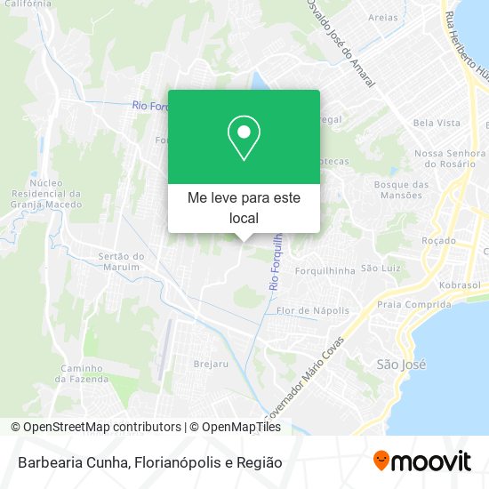 Barbearia Cunha mapa