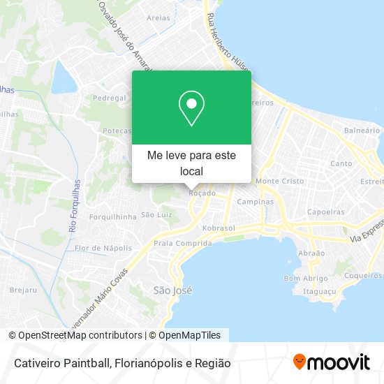 Cativeiro Paintball mapa