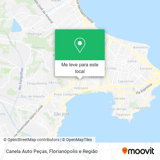 Canela Auto Peças mapa